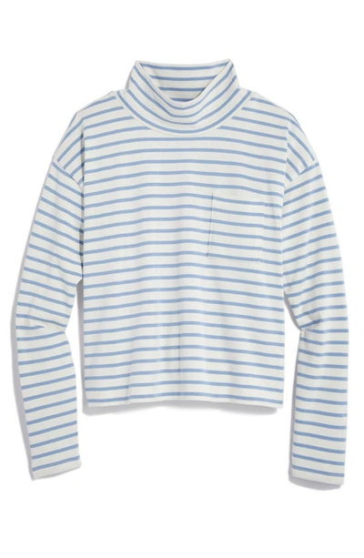 Vineyard Vines Jamestown Relaxed Fit Stripe Organic Cotton Top In Marsh/ Coastline