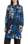 Kobi Halperin Amy Blouse In Iris Blue Multi
