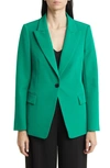Kobi Halperin Jordi Single-button Twill Jacket In Ivy