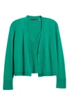 Kobi Halperin Wool Florence Button Front Sweater In Ivy