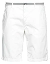 Mason's Man Shorts & Bermuda Shorts White Size 32 Cotton, Elastane