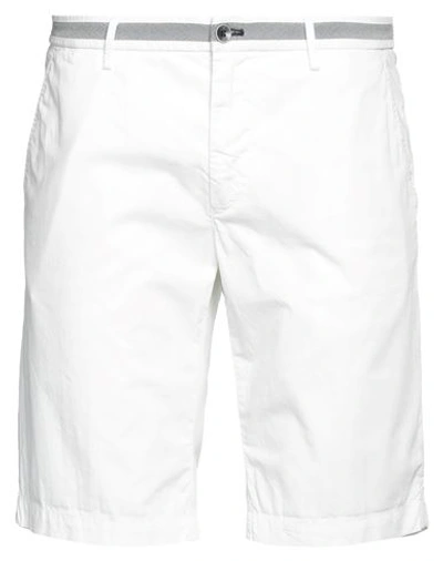 Mason's Man Shorts & Bermuda Shorts White Size 32 Cotton, Elastane In White