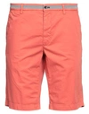 Mason's Man Shorts & Bermuda Shorts Tomato Red Size 38 Cotton, Elastane