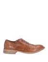 Moma Woman Lace-up Shoes Tan Size 7 Soft Leather In Brown