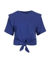 Isabel Marant Woman T-shirt Bright Blue Size L Cotton