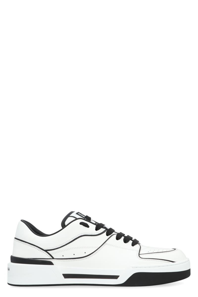 DOLCE & GABBANA DOLCE & GABBANA NEW ROMA LEATHER LOW-TOP SNEAKERS