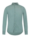 Deperlu Man Shirt Sage Green Size S Cotton