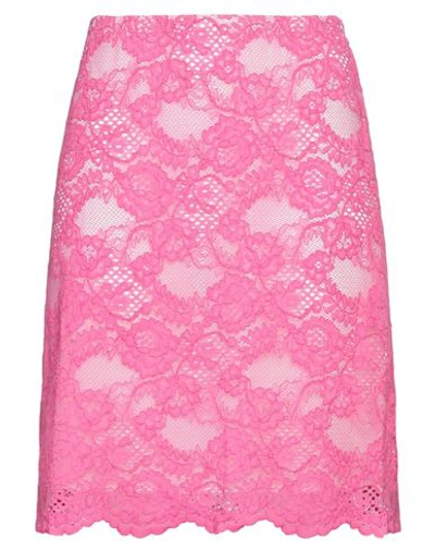 Anna Rachele Woman Mini Skirt Fuchsia Size 8 Nylon, Cotton In Pink
