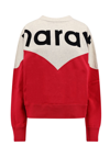 Isabel Marant Étoile Houston Logo Printed Crewneck Sweatshirt In Pink