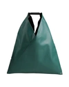 Mm6 Maison Margiela Woman Handbag Deep Jade Size - Textile Fibers In Green