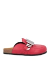 Jw Anderson Woman Mules & Clogs Red Size 8 Calfskin