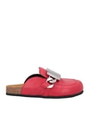 Jw Anderson Woman Mules & Clogs Red Size 6 Calfskin In Red