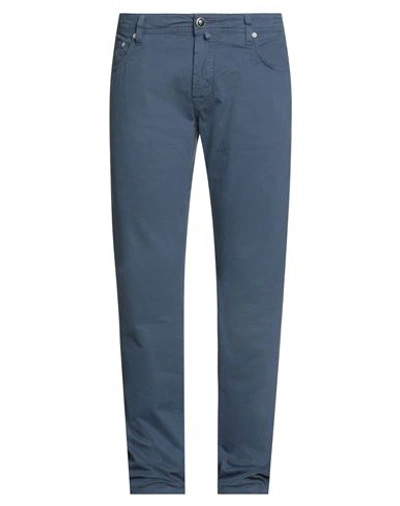 Jacob Cohёn Man Pants Slate Blue Size 38 Cotton, Elastane