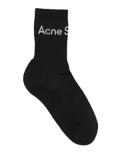 Acne Studios Man Socks & Hosiery Black Size 4-7 Cotton, Nylon, Elastane