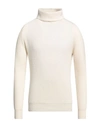 +39 Masq Man Turtleneck Ivory Size 38 Wool In White