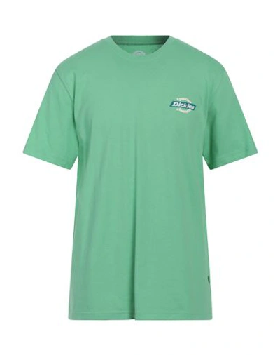 Dickies Man T-shirt Light Green Size L Cotton