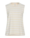 Eleventy Woman Top Beige Size L Cotton, Linen, Elastane In Beige