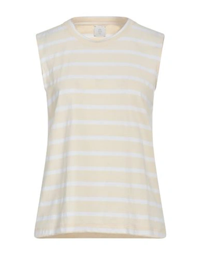 Eleventy Woman Top Beige Size L Cotton, Linen, Elastane