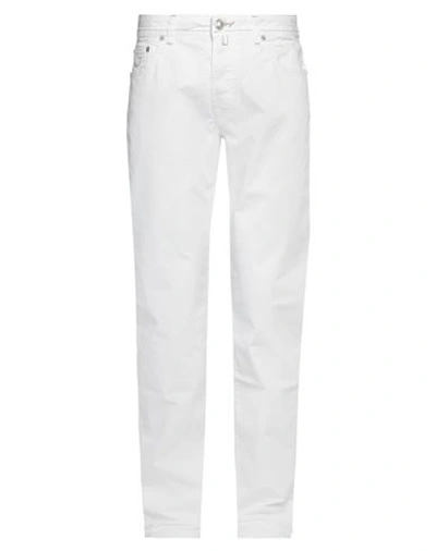 Jacob Cohёn Man Pants White Size 33 Cotton, Elastane
