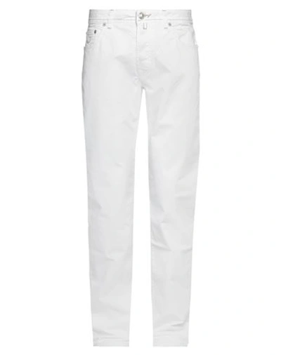 Jacob Cohёn Man Pants White Size 33 Cotton, Elastane In White