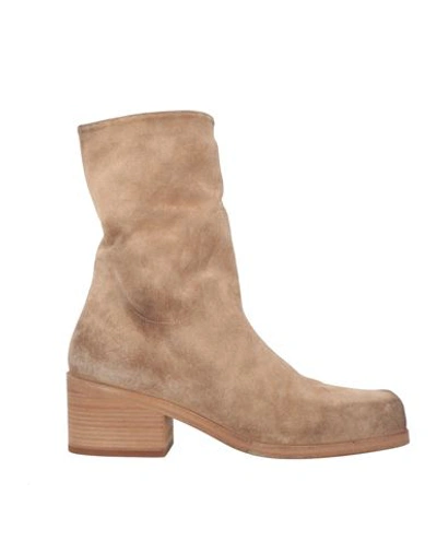 Marsèll Woman Ankle Boots Light Brown Size 8 Leather In Beige