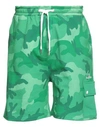 Valentino Garavani Man Shorts & Bermuda Shorts Green Size S Cotton