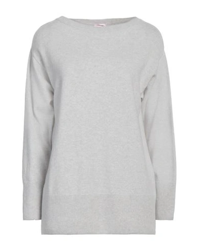 Rossopuro Woman Sweater Light Grey Size S Wool, Cashmere