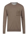 Mauro Grifoni Grifoni Man Sweater Dove Grey Size 42 Linen, Cotton