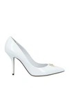 Dolce & Gabbana Woman Pumps White Size 8 Soft Leather