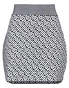 Burberry Wool-blend Jacquard Mini Skirt In Blue