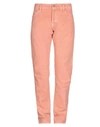 Jacob Cohёn Man Pants Salmon Pink Size 33 Cotton, Linen
