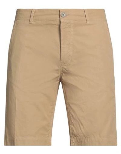 Aspesi Man Shorts & Bermuda Shorts Camel Size 34 Cotton In Beige