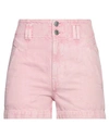 Isabel Marant Étoile Marant Étoile Woman Denim Shorts Pink Size 2 Cotton