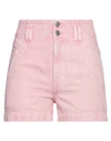 Isabel Marant Étoile Marant Étoile Woman Denim Shorts Pink Size 2 Cotton In Pink
