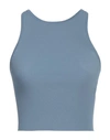Max Mara Woman Top Pastel Blue Size S Viscose, Polyester