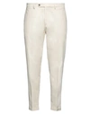 Michele Carbone Man Pants Cream Size 30 Cotton, Elastane In White
