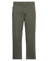 Daniele Alessandrini Homme Man Pants Military Green Size 32 Cotton, Elastane