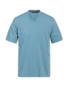 Daniele Fiesoli Man T-shirt Sky Blue Size Xl Cotton