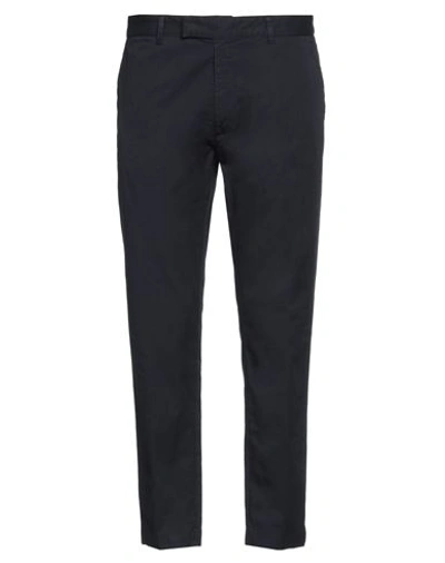 Mauro Grifoni Grifoni Man Pants Navy Size 36 Linen, Viscose, Elastane In Navy Blue
