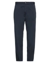 Harmont & Blaine Man Pants Navy Blue Size 32 Cotton, Elastane