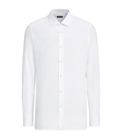 Zegna Tailored-cut Slim Shirt In White