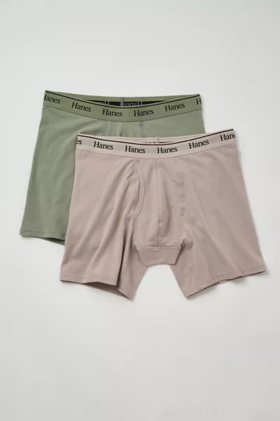 Hanes Uo Exclusive Boxer Brief 2-pack In Pink At Urban Outfitters