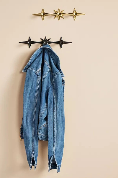 Anthropologie Arthur Hook Rack In Black