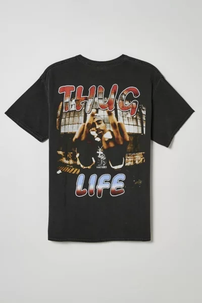 Urban Outfitters Tupac Thug Life Tee In Black, Men's At