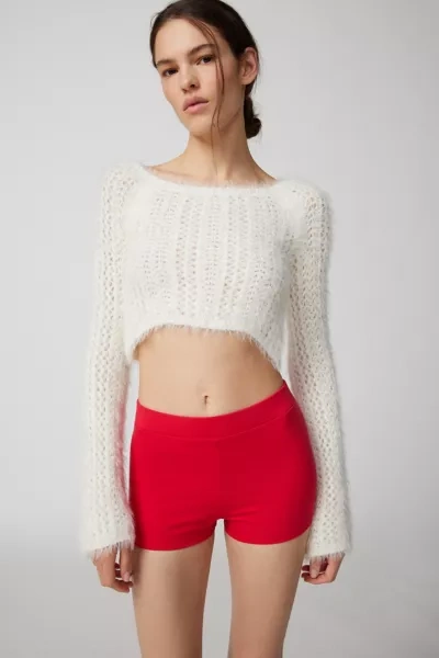 Out From Under Ponte Micro Short In Red, Women's At Urban Outfitters