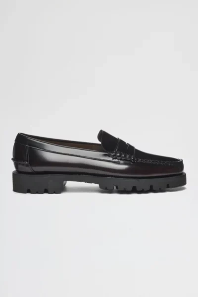 Sebago Dan Lug Loafer In Brown Burgundy, Men's At Urban Outfitters