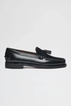Sebago Tassel-trim Leather Loafers In Black