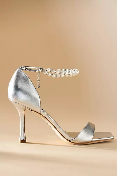 Badgley Mischka Loretta Stiletto Heels In Silver