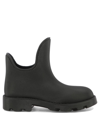 Burberry Marsh Round-toe Slip-on Ankle Boots In Black