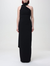 Solace London The Demi One-shoulder Maxi Dress In Black
